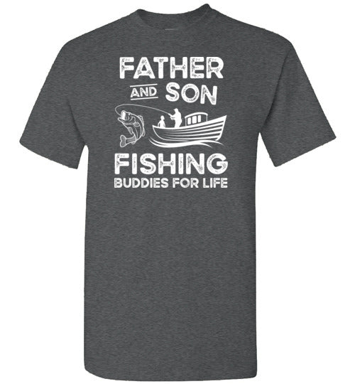 Father and Son Fishing Buddies for Life Matching Shirt for Men
