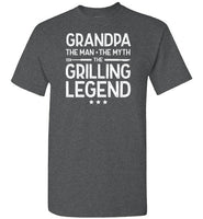 Grandpa the Man the Myth the Grilling Legend Shirt