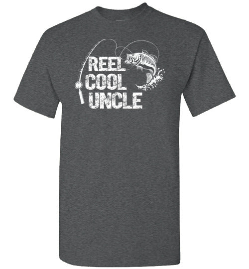 Reel Cool Uncle Fishing Shirt for Men Gift for Fisherman