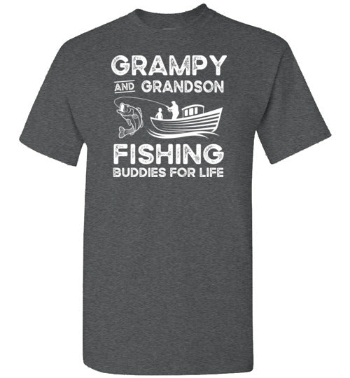 Grampy and Grandson Fishing Buddies for Life Matching Shirt for Men