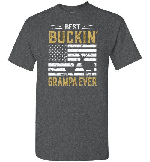 Best Buckin' Grampa Ever Funny Deer Hunting Shirt for Men Grandpa