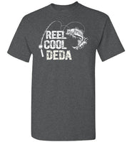 Reel Cool Deda Fishing Themed Shirt for Serbian Grandpa Men