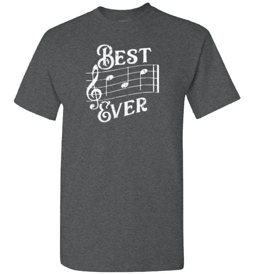 Best Dad Ever Music Notes Shirt