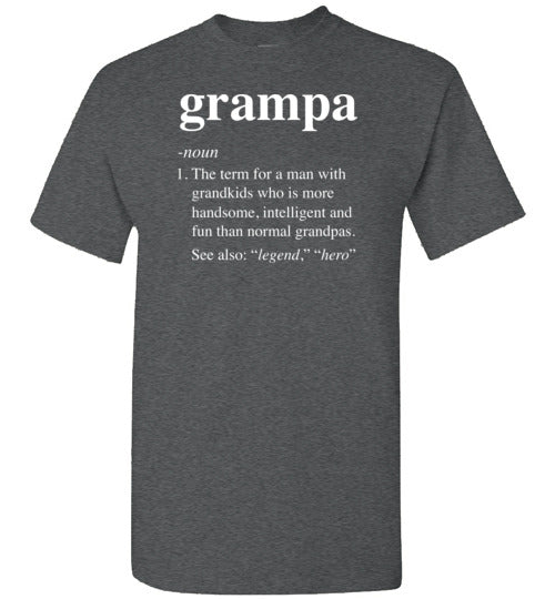 Grampa Definition Shirt for Men Grandpa
