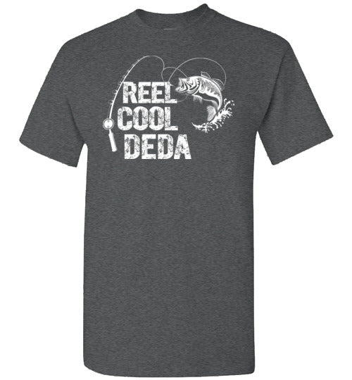 Reel Cool Deda Fishing Themed Shirt for Serbian Grandpa
