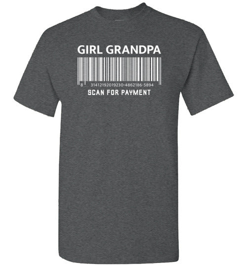 Girl Grandpa Scan for Payment Barcode Shirt