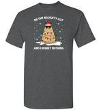 On the Naughty List and I Regret Nothing Cat Christmas Shirt for Men