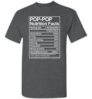 Pop-Pop Nutrition Facts Shirt