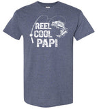 Reel Cool Papi Fishing Shirt for Men Gift for Fisherman Grandpa