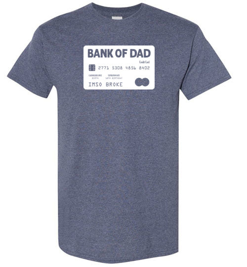 Bank of Dad Credit Card Shirt for Men