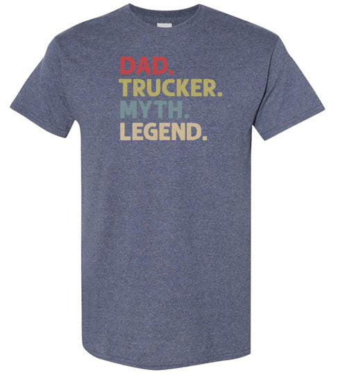 Dad Trucker Myth Legend Trucking Shirt for Men
