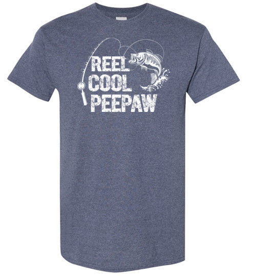 Reel Cool Peepaw Fishing Shirt for Men Gift for Fisherman Grandpa