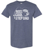 Reel Cool Stepdad Fishing Shirt for Men Gift for Fisherman Stepdad Step Father