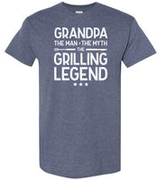 Grandpa the Man the Myth the Grilling Legend Shirt