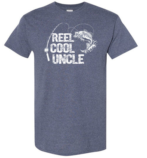 Reel Cool Uncle Fishing Shirt for Men Gift for Fisherman