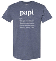 Papi Definition Shirt for Men Grandpa