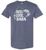 Reel Cool Baba Fishing Shirt for Men Gift for Fisherman Grandpa