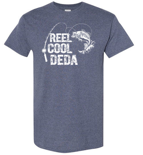 Reel Cool Deda Fishing Themed Shirt for Serbian Grandpa