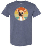 Retro Sunset Chihuahua Sunglasses Shirt for Men, Women and Kids