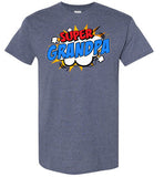 Super Grandpa Cartoon Bubble Retro Comic Style Shirt