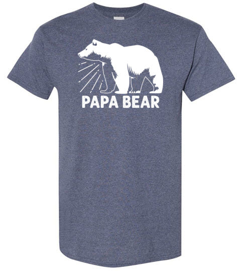 Papa Bear Shirt for Men Dad Grandpa