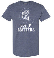 Size Matters Funny Fishing Shirt for Men