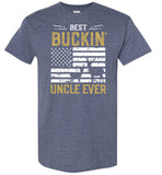 Best Buckin Uncle Ever Shirt - Funny Deer Hunting Shirt for Men
