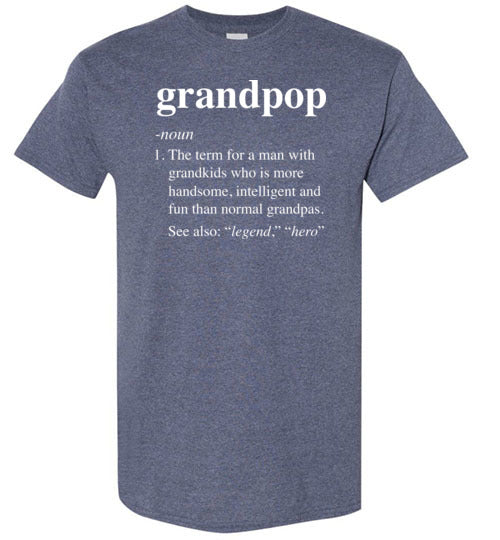 Grandpop Definition Shirt for Men Grandpa