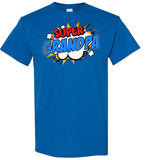 Super Grandpa Cartoon Bubble Retro Comic Style Shirt