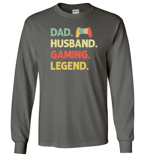 Dad Husband Gaming Legend Long Sleeve Shirt