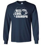 Reel Cool Grandpa Long Sleeve Fishing Shirt for Men Fishermen