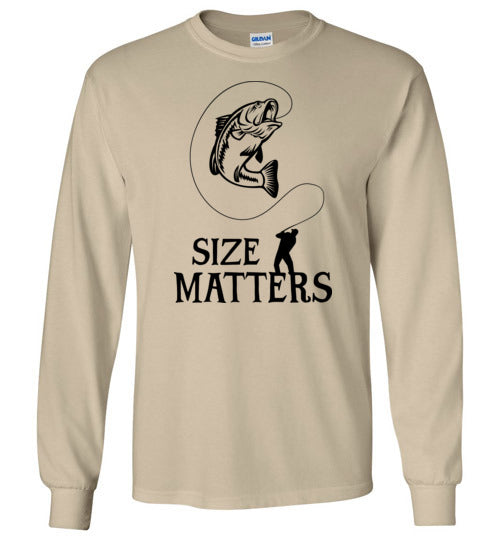Size Matters Fishing Long Sleeve Shirt for Men