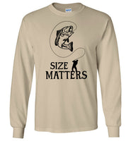 Size Matters Fishing Long Sleeve Shirt for Men