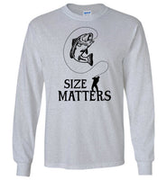 Size Matters Fishing Long Sleeve Shirt for Men