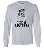 Size Matters Fishing Long Sleeve Shirt for Men