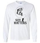 Size Matters Fishing Long Sleeve Shirt for Men