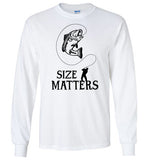 Size Matters Fishing Long Sleeve Shirt for Men