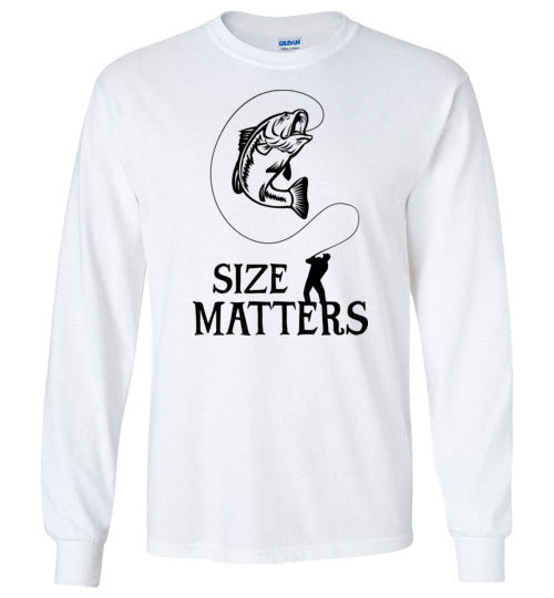 Size Matters Fishing Long Sleeve Shirt for Men