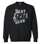 Best Dad Ever Music Notes Sweatshirt