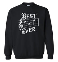 Best Dad Ever Music Notes Sweatshirt