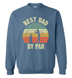 Best Dad By Par Vintage Sunset Golf Sweatshirt