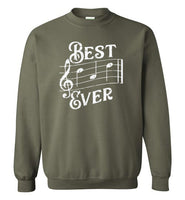 Best Dad Ever Music Notes Sweatshirt
