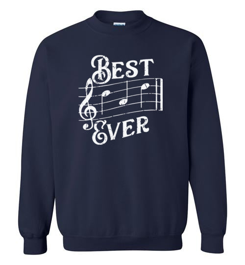 Best Dad Ever Music Notes Sweatshirt