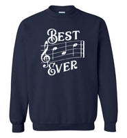 Best Dad Ever Music Notes Sweatshirt