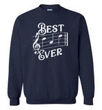 Best Dad Ever Music Notes Sweatshirt