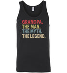 Grandpa The Man The Myth the Legend Tank Top