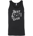 Best Dad Ever Music Notes Tank Top