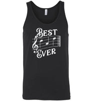 Best Dad Ever Music Notes Tank Top