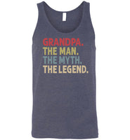 Grandpa The Man The Myth the Legend Tank Top