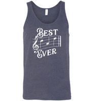 Best Dad Ever Music Notes Tank Top
